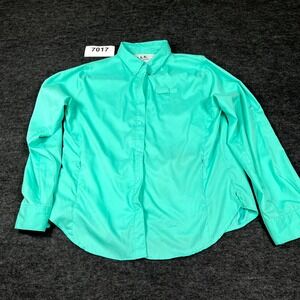 R.E.O. by Rugged Earth Outfitters Fishing Shirt Womens XL Green Vented Back